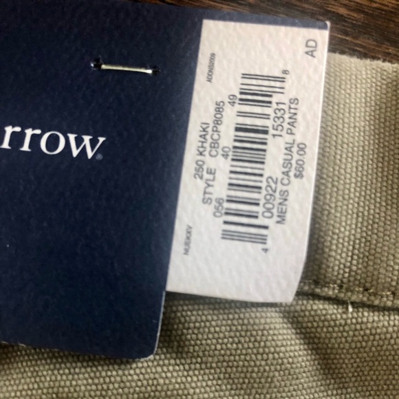 Croft&Barrow Khaki Canvas CargoPant-Size42x29(NWT) - Picture 6 of 7